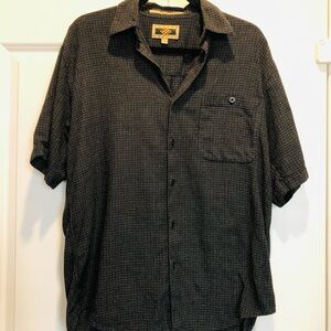 Joseph Abboud Men's Black Short Sleeve Shirt, Size S